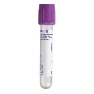 BD Vacutainer Lavender Top 4mL Tubes, 100 Pk