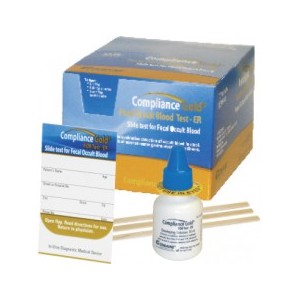 Compliance Gold FOB Slide Test - Er by Germaine Lab., 100/Bx