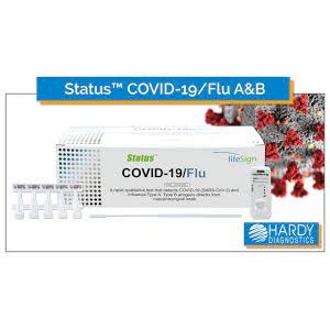Status Covid-19 / Flu A& B Test 25/BX